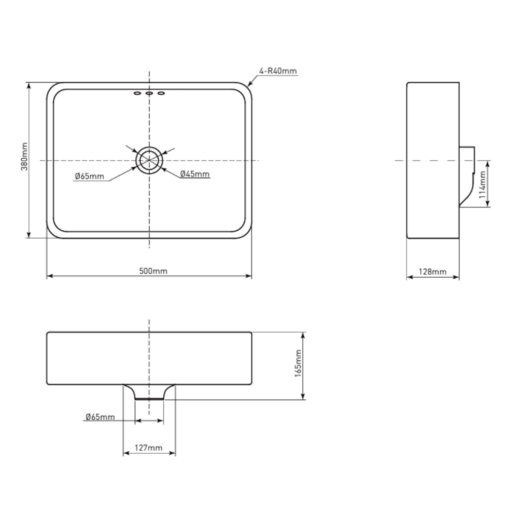 Lavabo đặt bàn MOEN SW51820