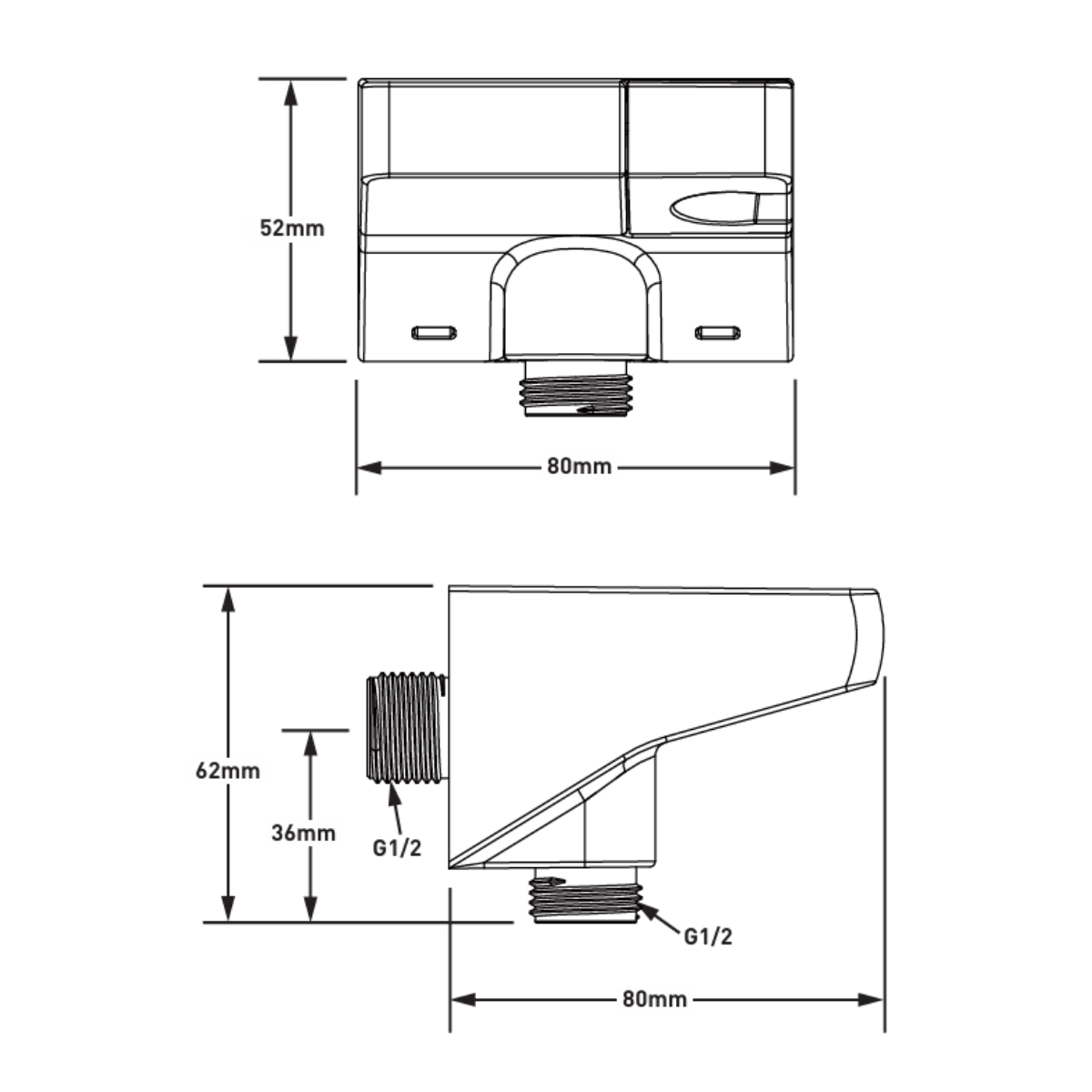Nắp chụp nước kết hợp pát sen MOEN A716BL