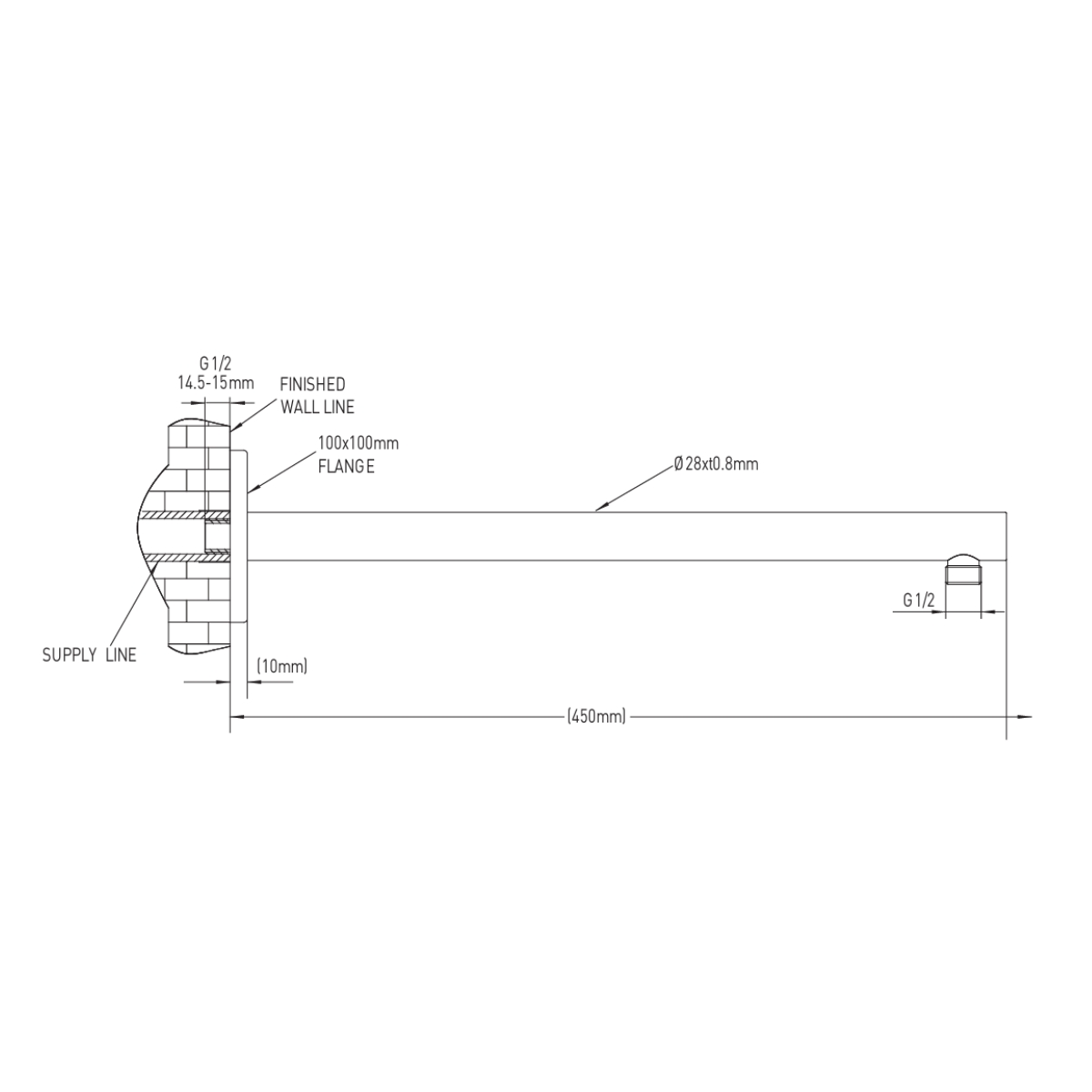 Cần sen MOEN SA1201BL
