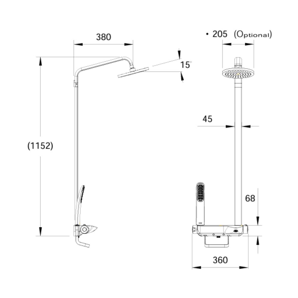 Bộ sen tắm cây nhiệt độ MOEN Cynthia 66232V
