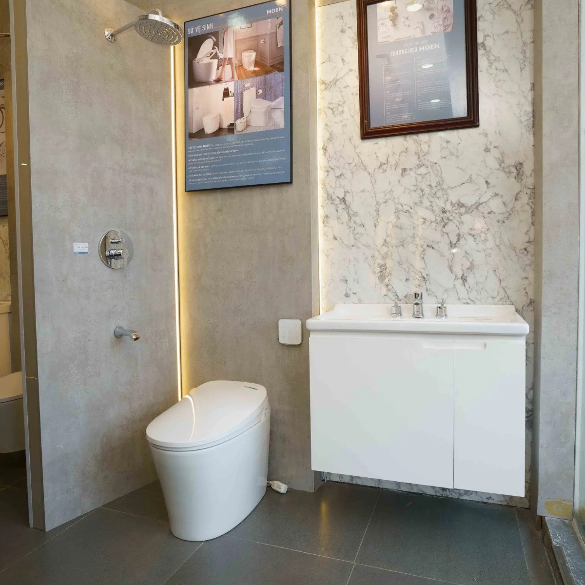 Bộ tủ lavabo gỗ Chicago MOEN TG BC0804-801