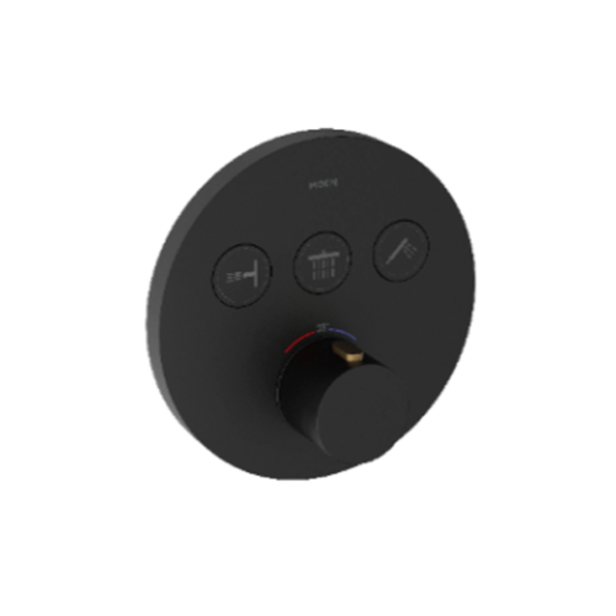 Mặt nạ âm tường điều khiển 3 chức năng MOEN UHT73343BL