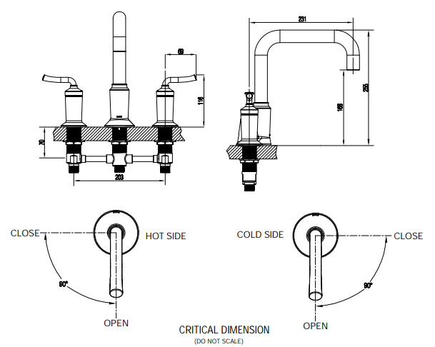 Vòi bồn tắm nằm nóng lạnh 4 lỗ MOEN Neo Classic 16272