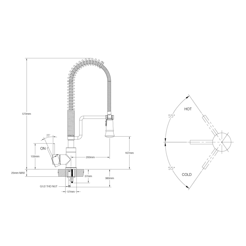 Vòi rửa chén MOEN 7041