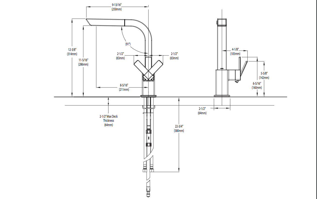 Vòi rửa chén MOEN S7597C