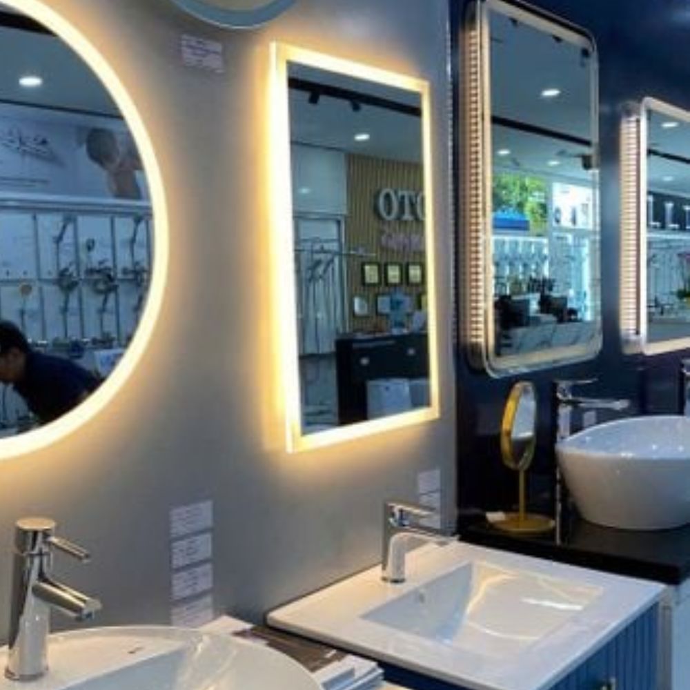 Gương led chữ nhật 50x70cm MotoM GBK031V
