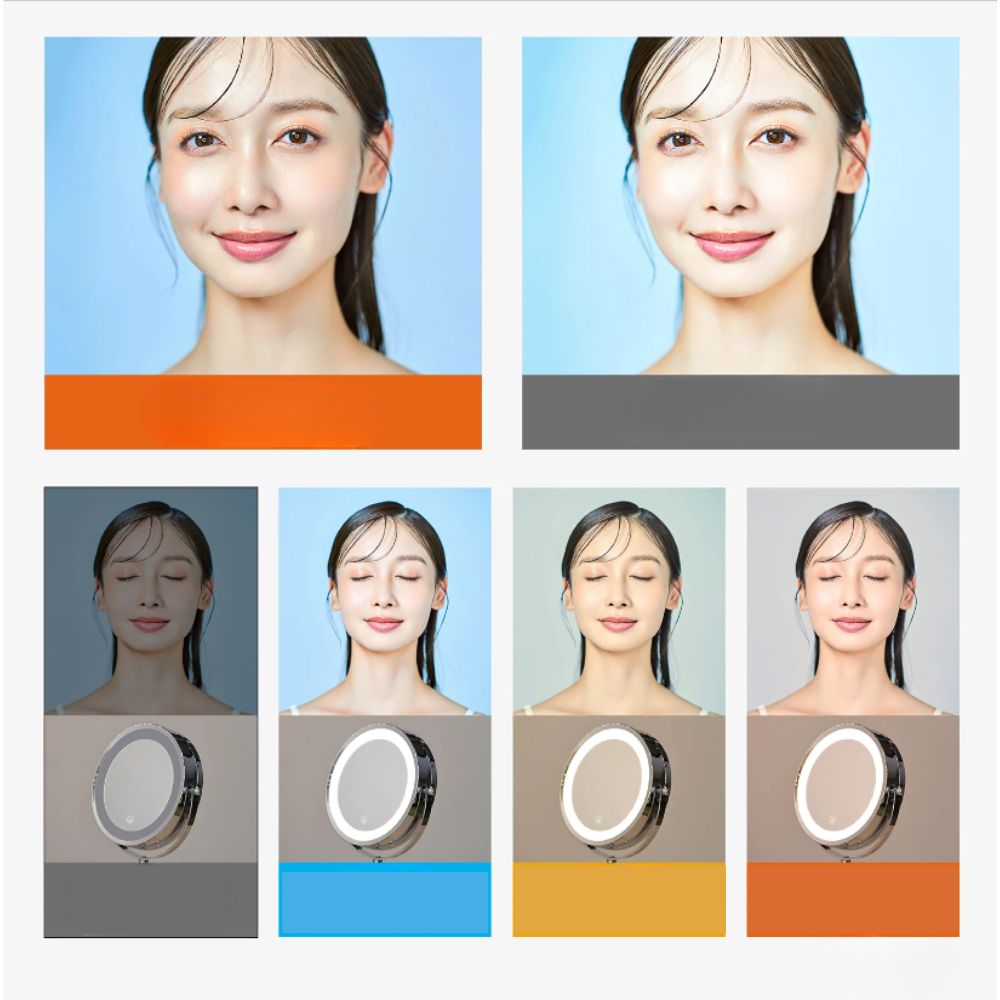 Gương led trang điểm để bàn 17.5cm MotoM GST015