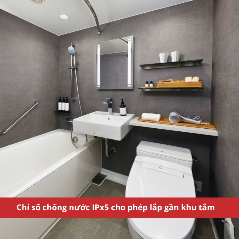 Gương led chữ nhật 60x90cm MotoM MBK013R-LV/WV