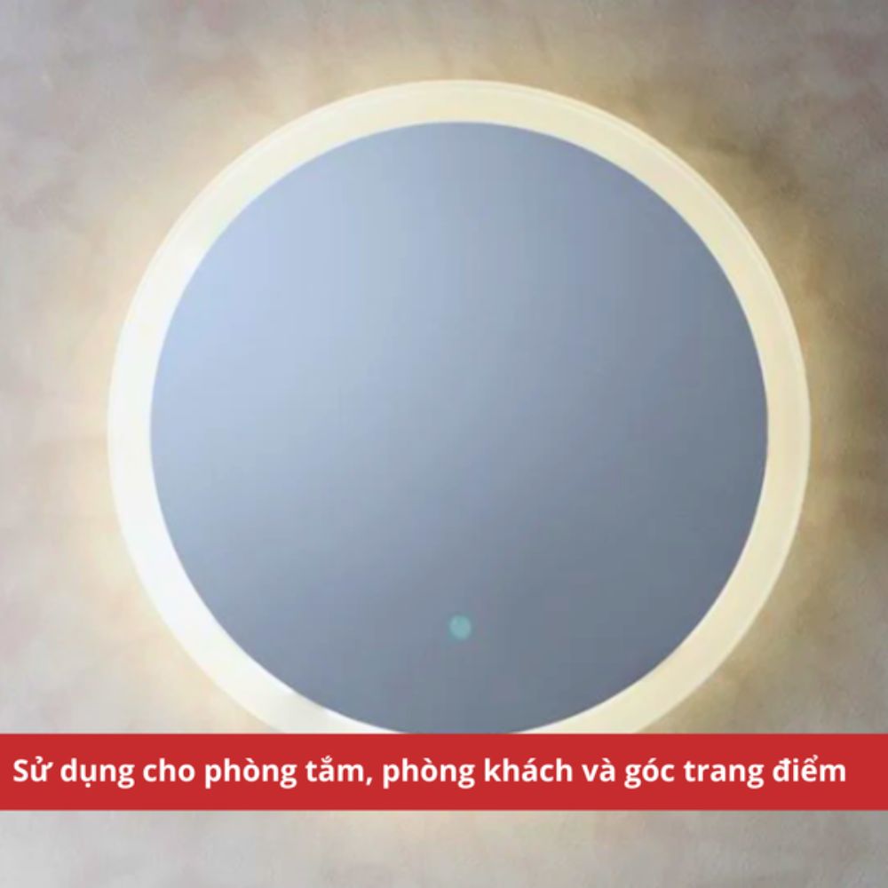 Gương led tròn D60cm MotoM MBK016-LV/WV
