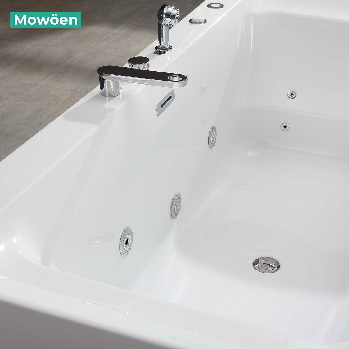 Bồn tắm đặt sàn massage 1.7m MOWOEN MW8217-170.MS