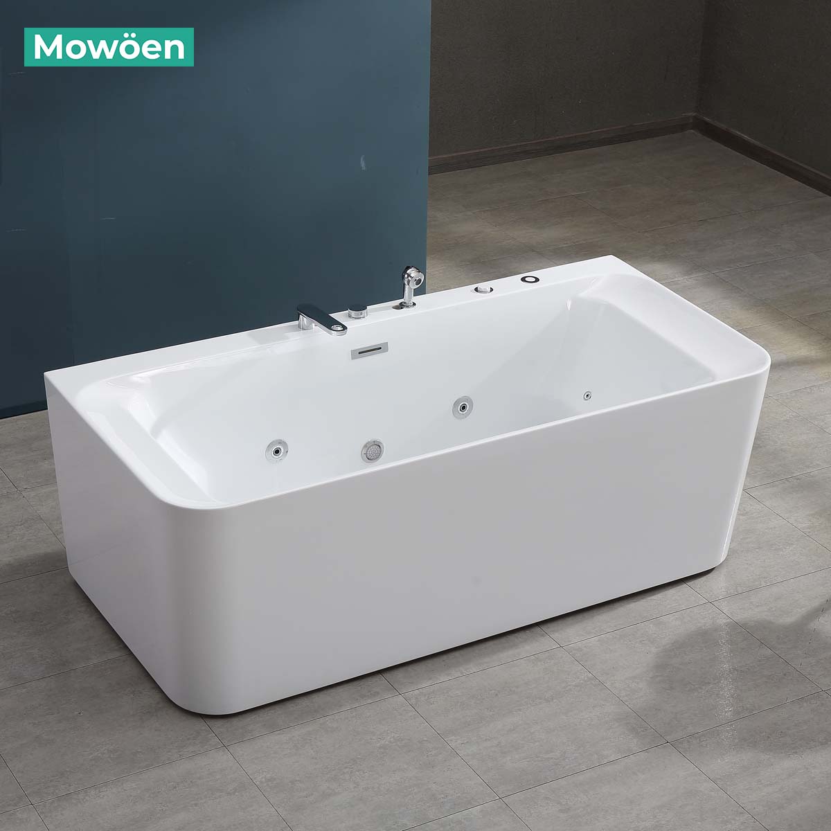 Bồn tắm đặt sàn massage 1.7m MOWOEN MW8217-170.MS