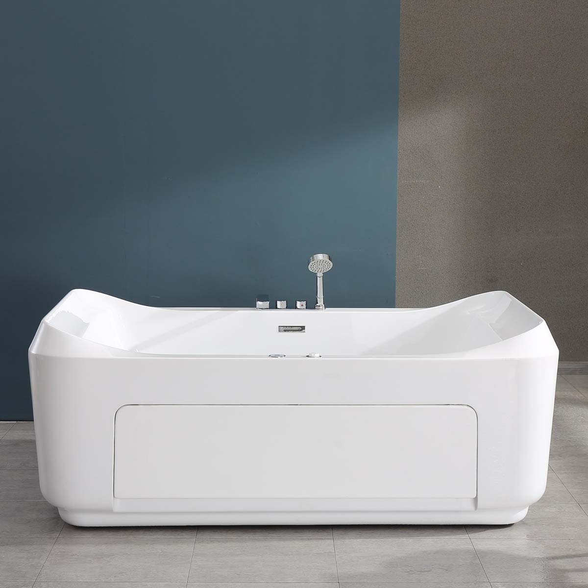 Bồn tắm đặt sàn massage 1.8m gồm vòi MOWOEN MW8123-180.2MS