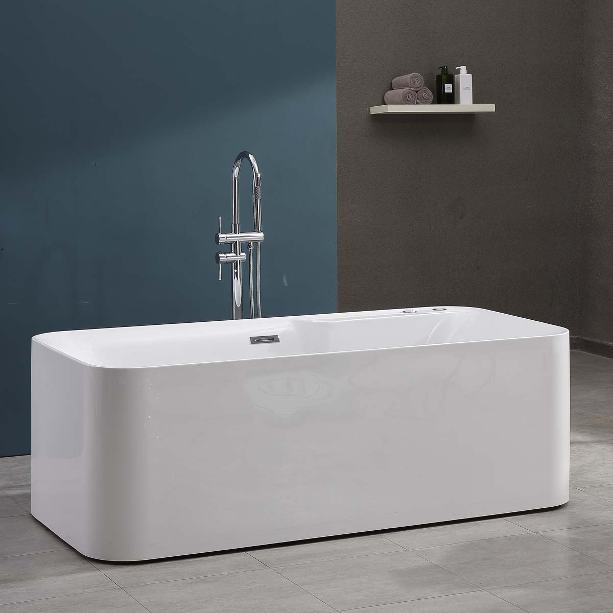 Bồn tắm đặt sàn massage 1.7m MOWOEN MW8166-170.MS