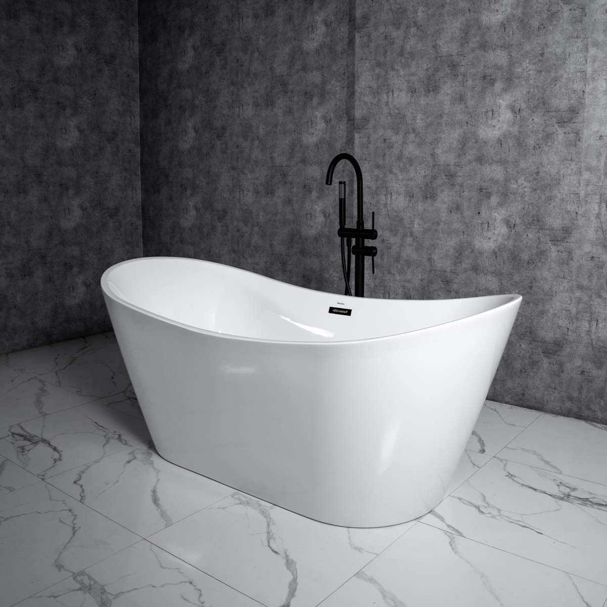 Bồn tắm đặt sàn 1.6m CURVED MOWOEN MW8207B-160