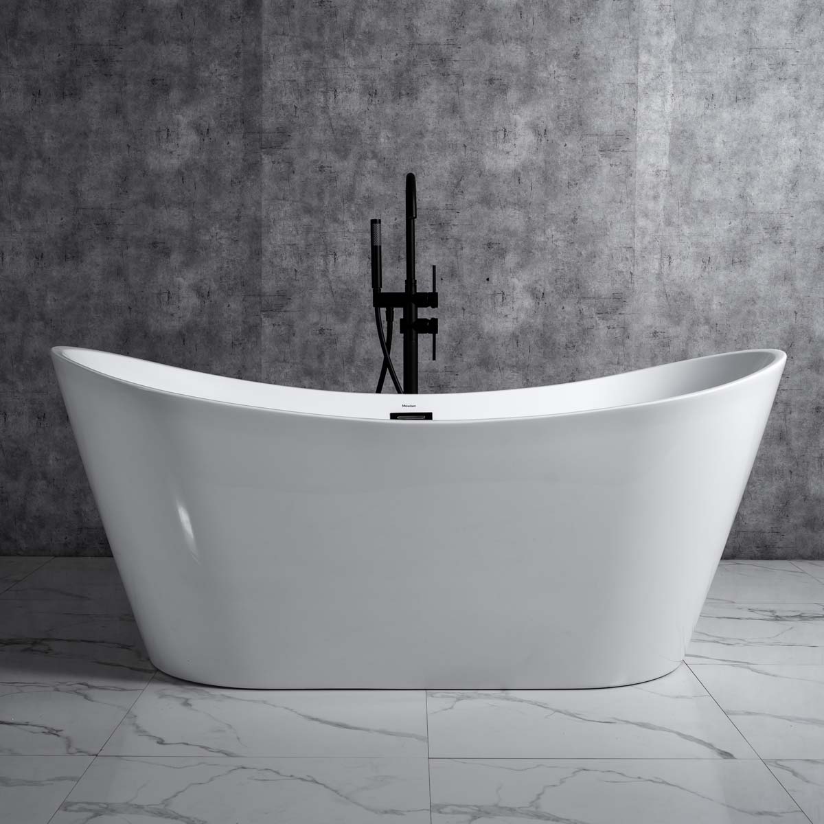 Bồn tắm đặt sàn 1.6m CURVED MOWOEN MW8207B-160