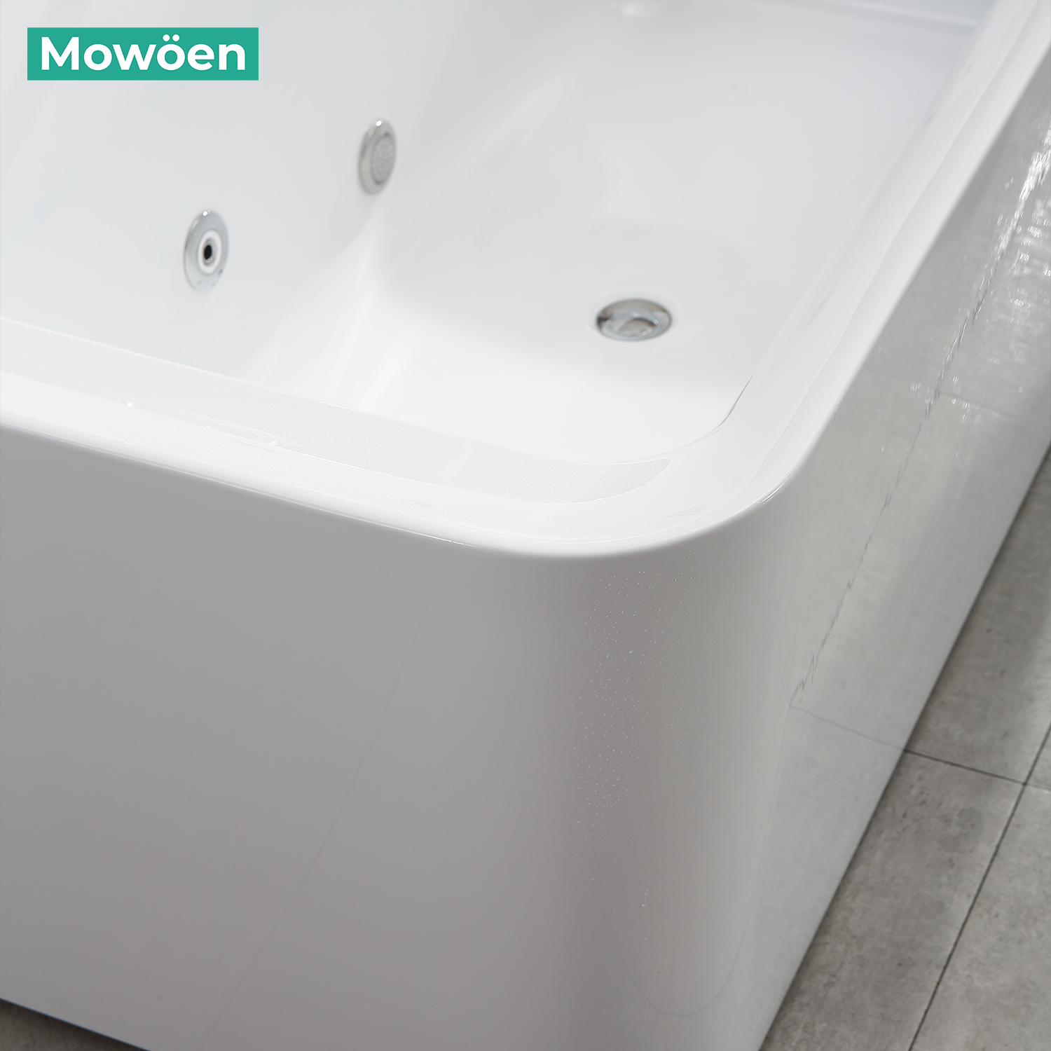 Bồn tắm đặt sàn massage 1.5m MOWOEN MW8217-150.MS