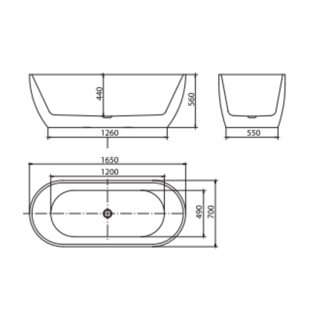 Bồn tắm đặt sàn 1.6m MOWOEN MW8226-160