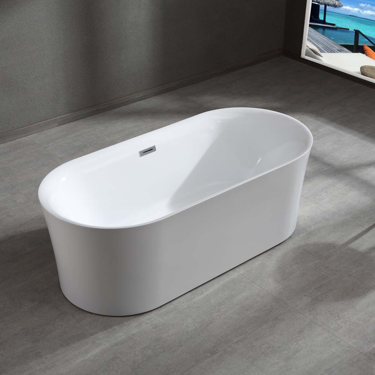 Bồn tắm đặt sàn massage 1.7m MOWOEN MW8229-170.MS