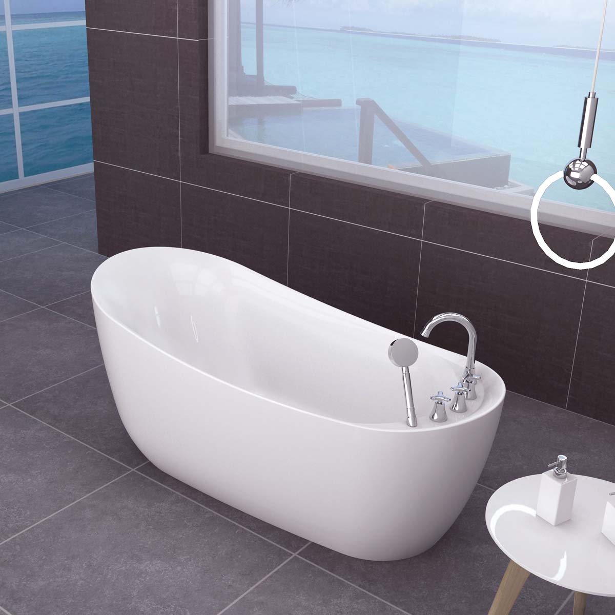 Bồn tắm đặt sàn 1.7m MOWOEN MW8235F-170