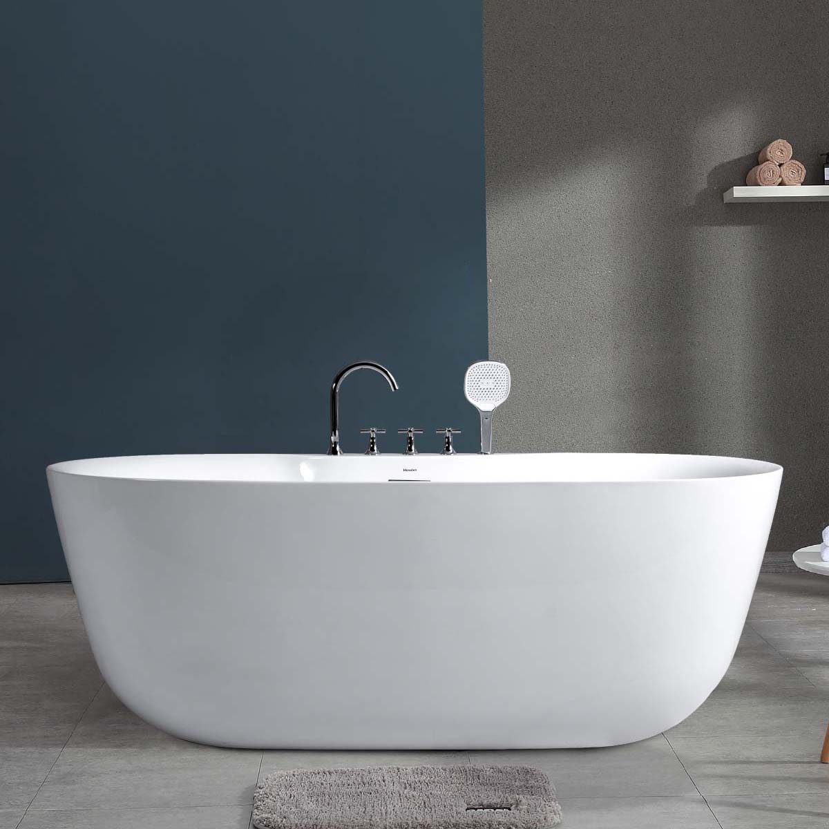 Bồn tắm đặt sàn 1.7m gồm vòi MOWOEN MW8237F-170