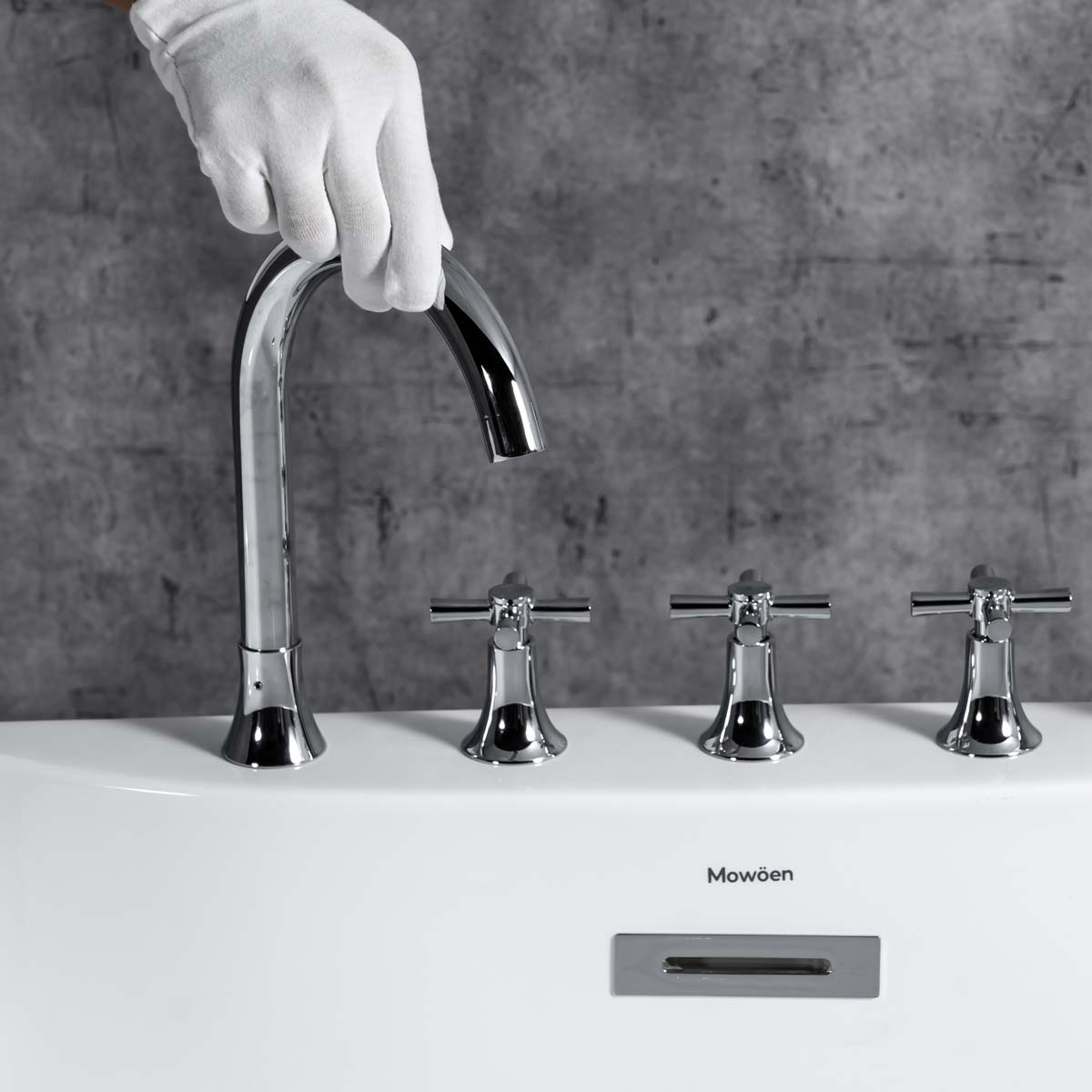 Bồn tắm đặt sàn 1.7m gồm vòi MOWOEN MW8237F-170