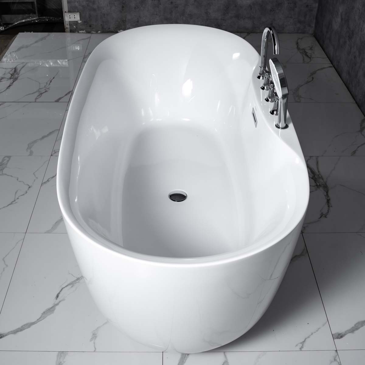 Bồn tắm đặt sàn 1.7m gồm vòi MOWOEN MW8237F-170