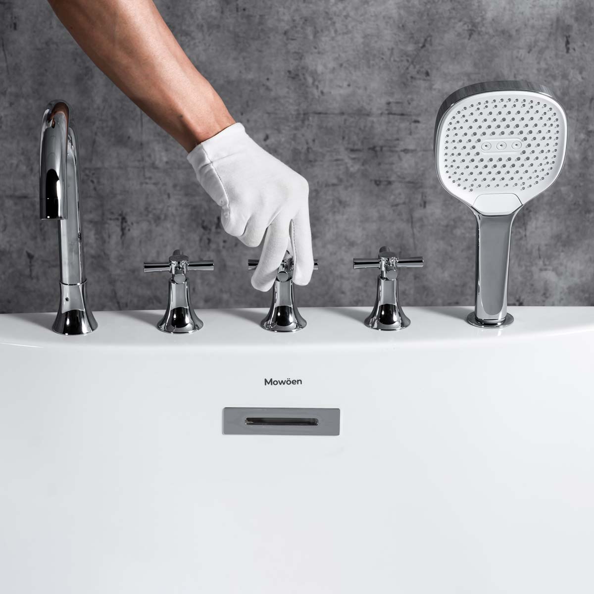 Bồn tắm đặt sàn 1.7m gồm vòi MOWOEN MW8237F-170