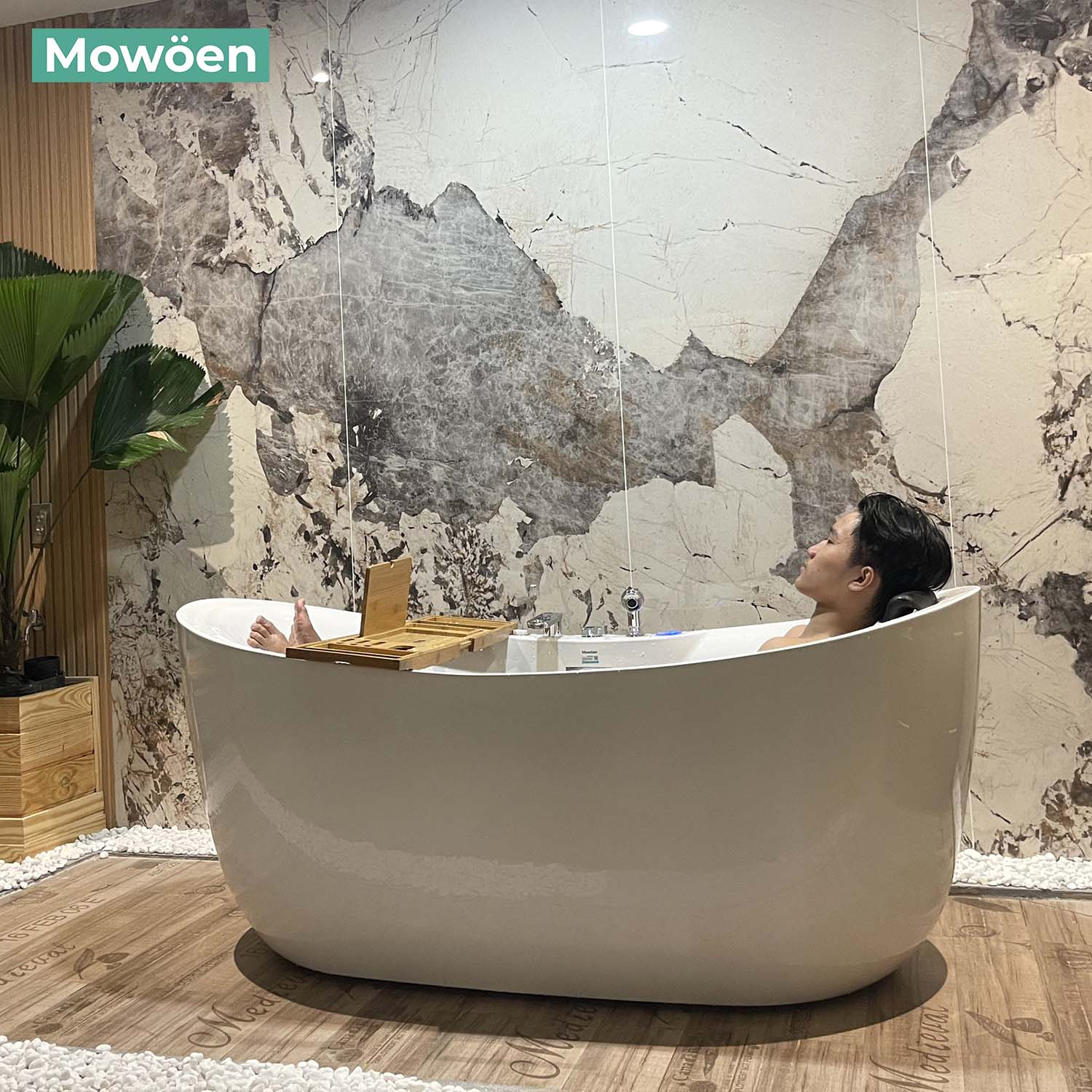 Bồn tắm đặt sàn massage 1.7m MOWOEN MW8305BFB-170.MS