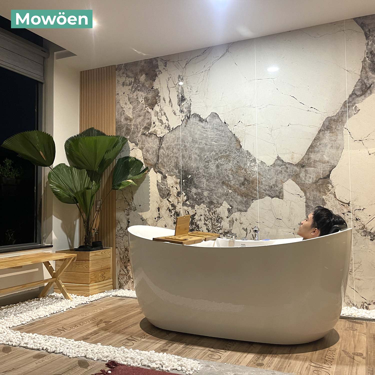 Bồn tắm đặt sàn massage 1.7m MOWOEN MW8305BFB-170.MS