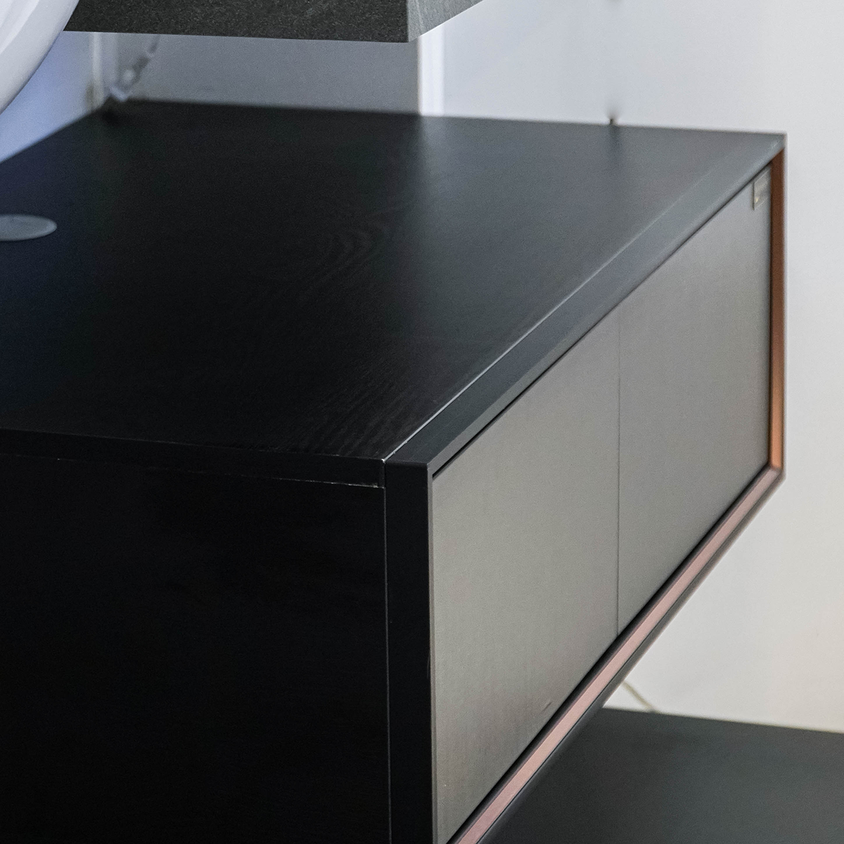 Bộ tủ chậu và tủ gương led size 800mm MOWOEN MW6630R-80SB