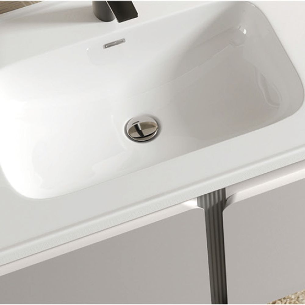 Bộ tủ chậu và tủ gương led size 600 mm MOWOEN MW2705-60PVC