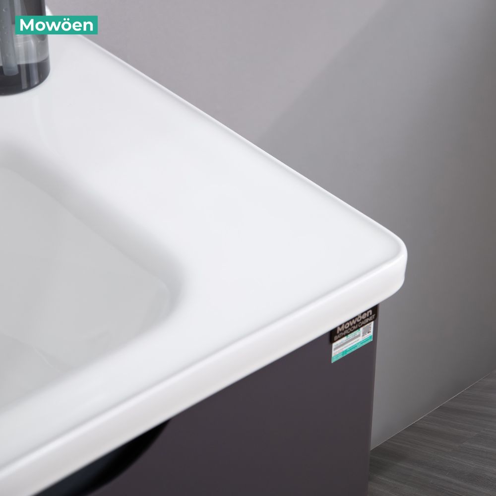 Bộ tủ chậu và tủ gương led size 800 mm MOWOEN MW2706-80PVC