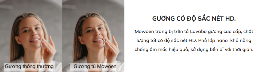 Bộ tủ chậu và tủ gương size 600mm MOWOEN MW2709-1-60PVC