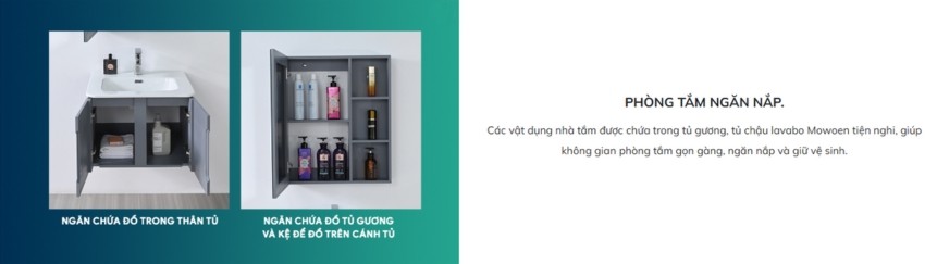 Bộ tủ chậu và tủ gương size 600mm MOWOEN MW2709-1-60PVC