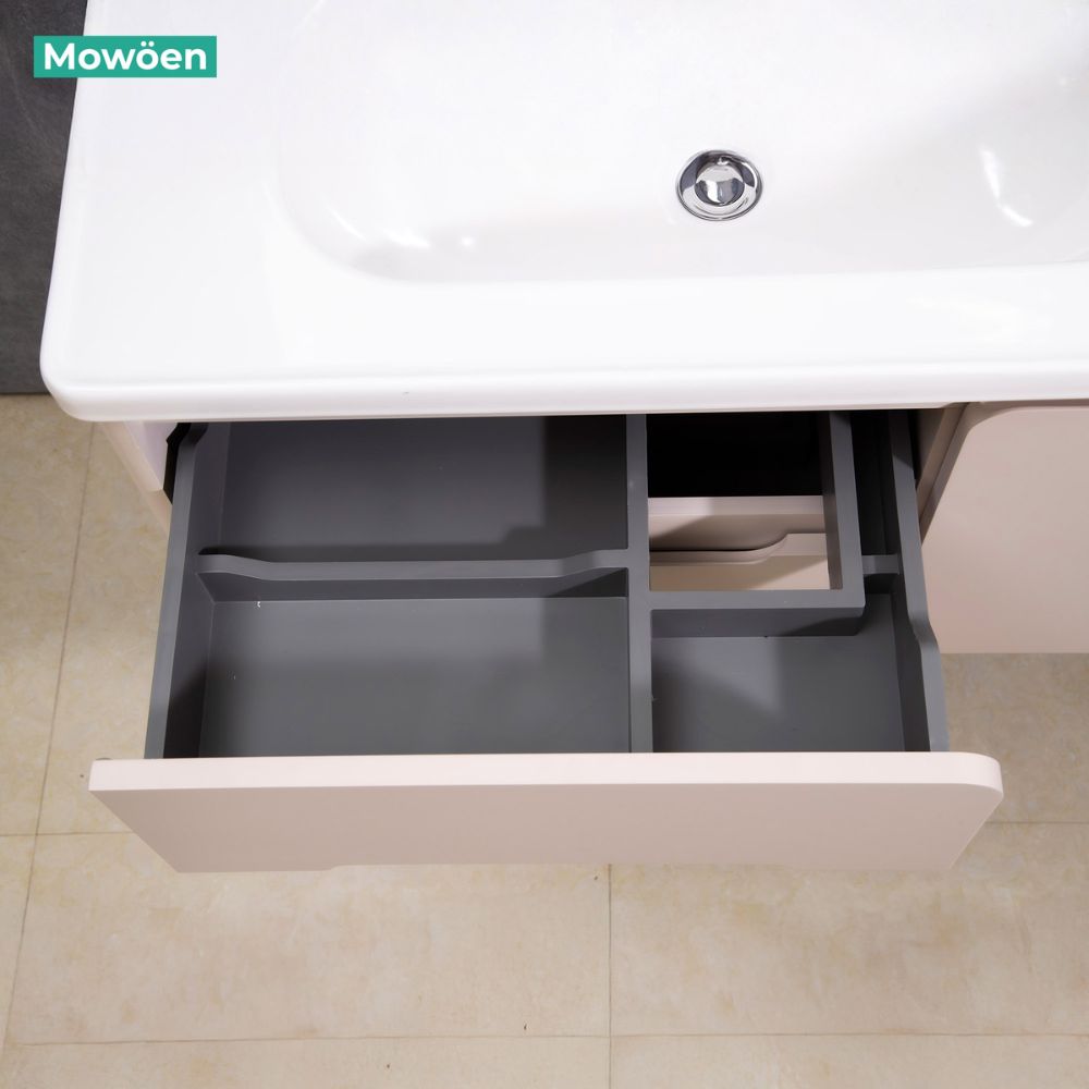 Bộ tủ chậu và tủ gương led size 1000 mm MOWOEN MW2711-100PVC