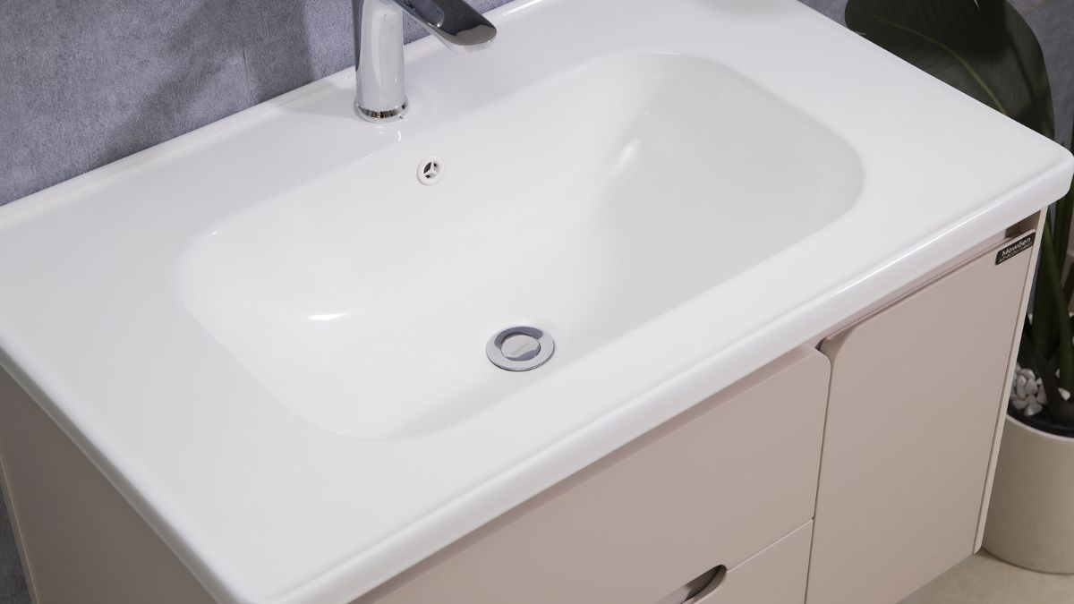 Bộ tủ chậu và tủ gương led size 1000 mm MOWOEN MW2711-100PVC