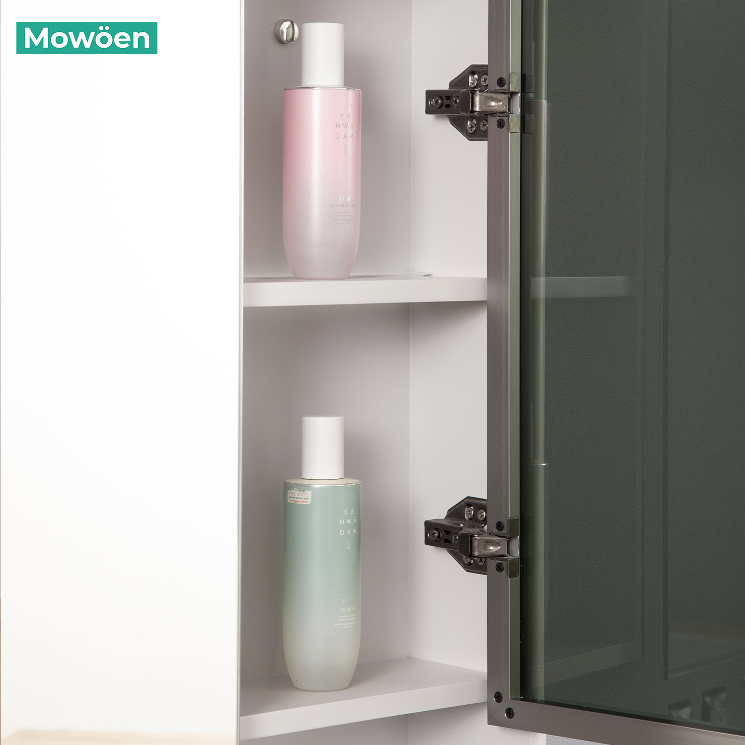 Bộ tủ chậu và tủ gương led size 800mm MOWOEN MW2805-80PVC