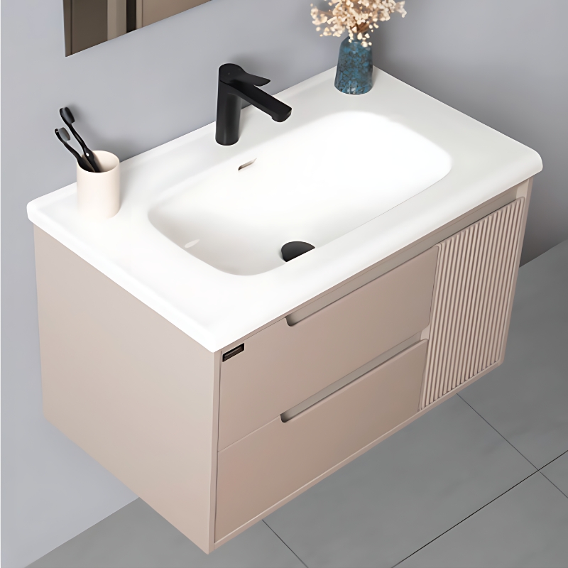 Bộ tủ chậu và tủ gương led size 800 mm MOWOEN MW2821-80PVC