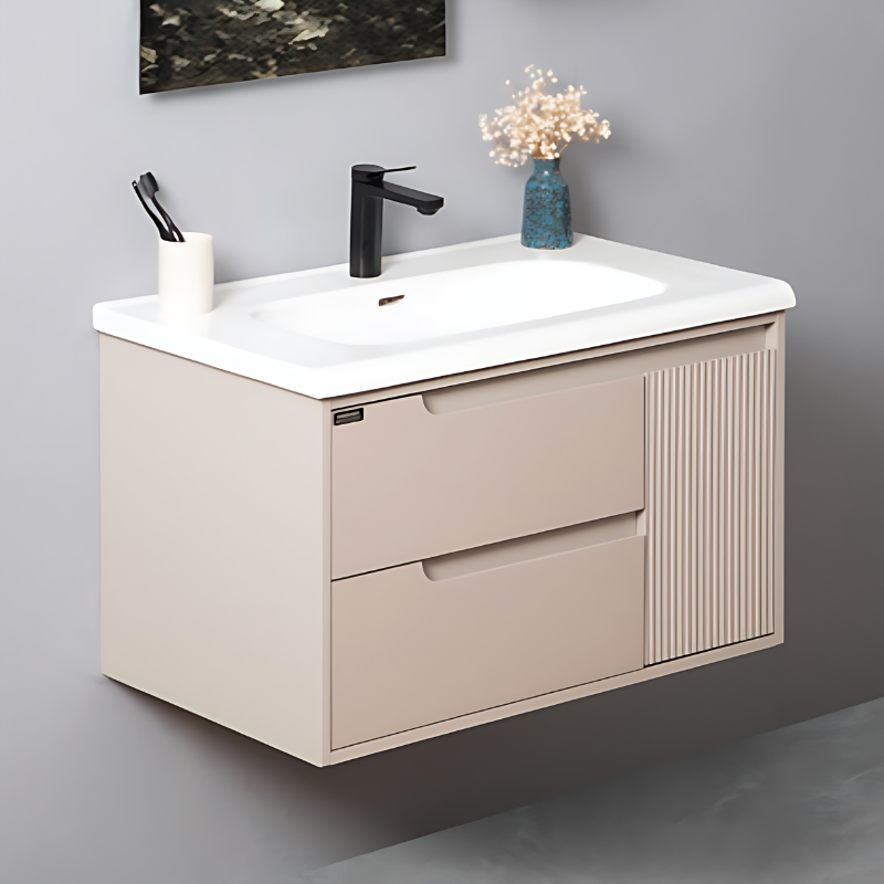 Bộ tủ chậu và tủ gương led size 800 mm MOWOEN MW2822-80PVC