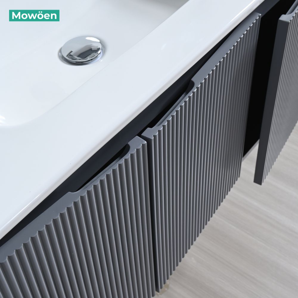Bộ tủ chậu và tủ gương led size 1000mm MOWOEN MW2828-100PVC