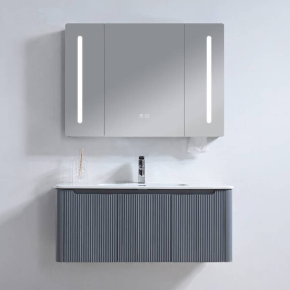 Bộ tủ chậu và tủ gương led size 1000mm MOWOEN MW2828-100PVC