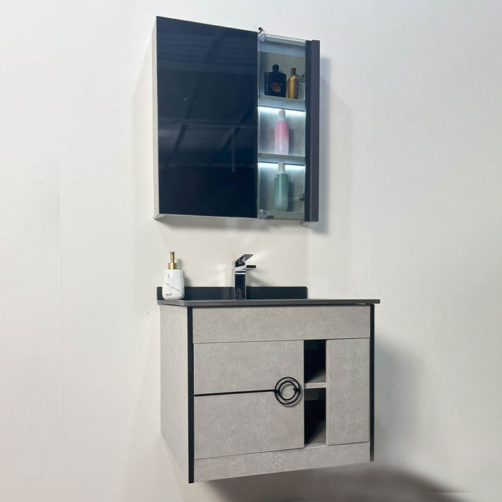 Bộ tủ chậu và tủ gương led size 600mm MOWOEN MW6608-60