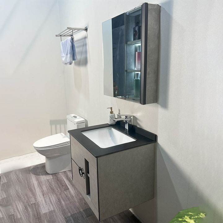 Bộ tủ chậu và tủ gương led size 600mm MOWOEN MW6608-60