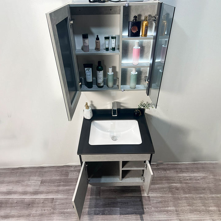 Bộ tủ chậu và tủ gương led size 600mm MOWOEN MW6608-60