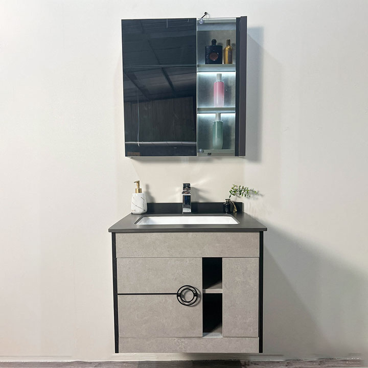 Bộ tủ chậu và tủ gương led size 600mm MOWOEN MW6608-60