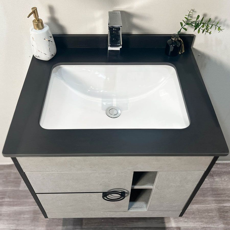 Bộ tủ chậu và tủ gương led size 600mm MOWOEN MW6608-60