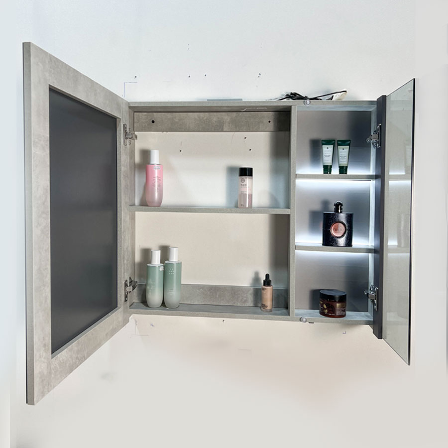 Bộ tủ chậu và tủ gương led size 800mm MOWOEN MW6608-80