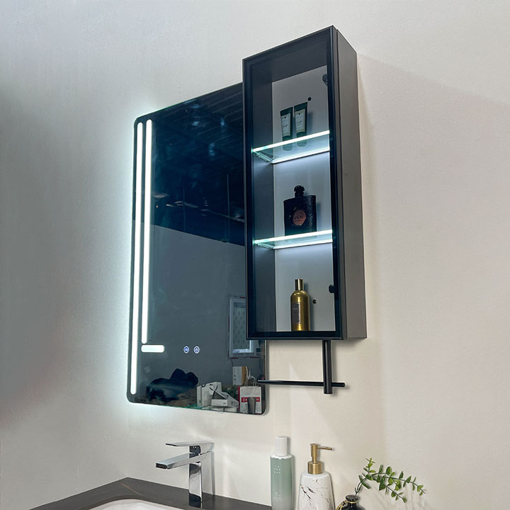 Bộ tủ chậu và tủ gương led size 800mm MOWOEN MW6611-80