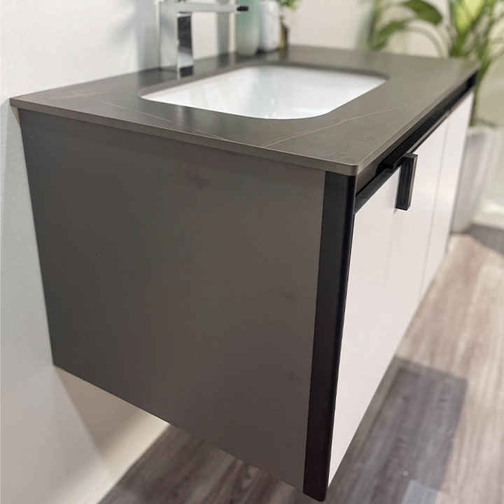 Bộ tủ chậu và tủ gương led size 800mm MOWOEN MW6611-80