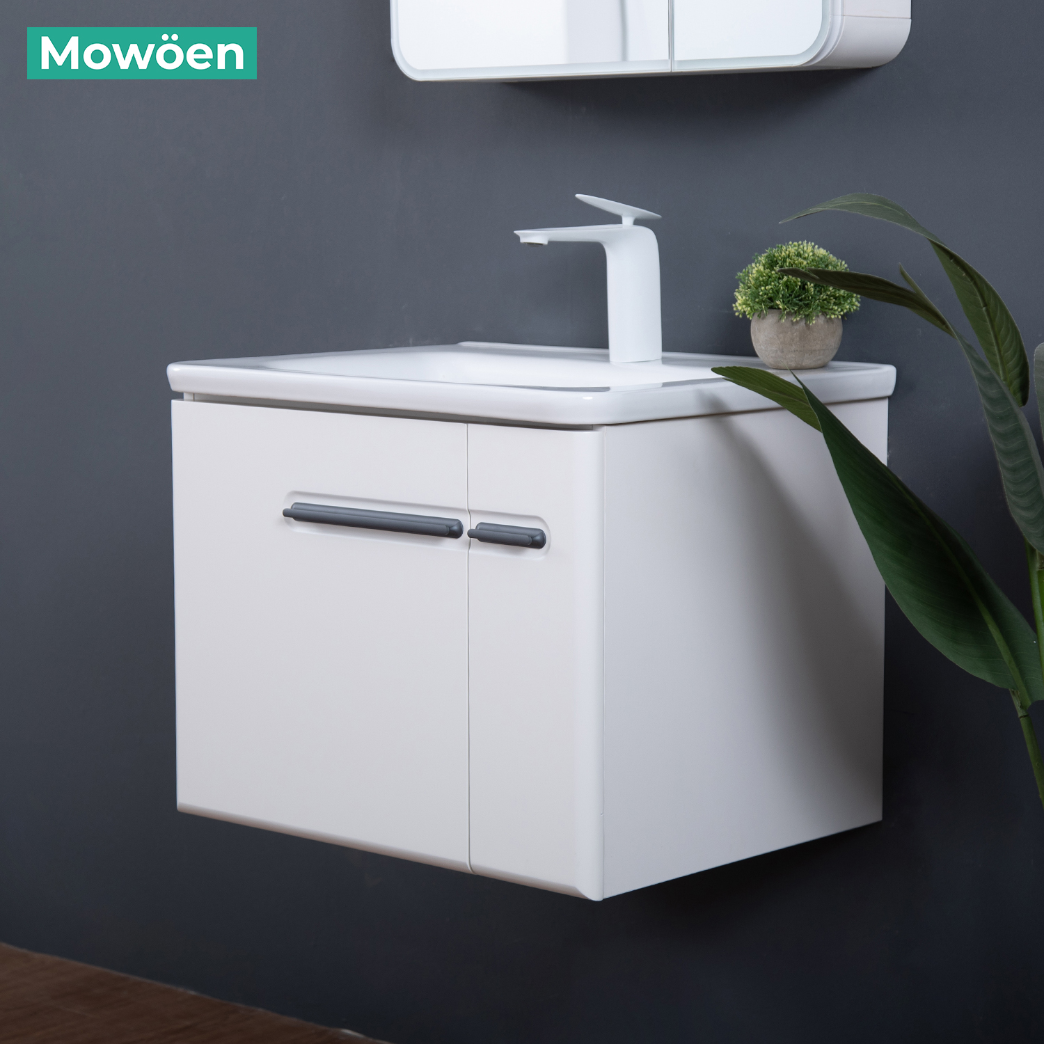 Bộ tủ chậu và tủ gương size 600mm MOWOEN MW6628-60